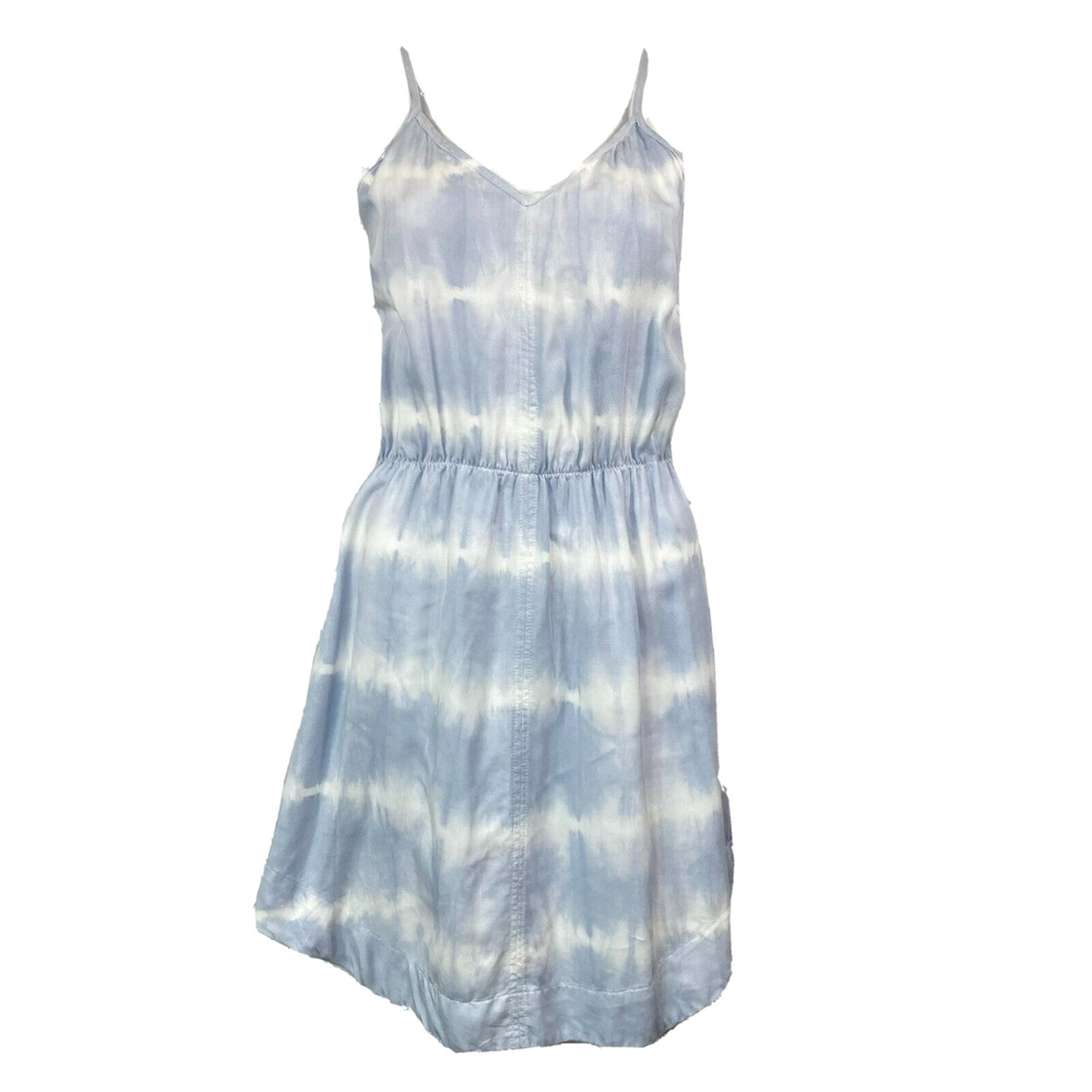 Red Haute Dress Womens Sz XS Blue Tie Dye A Line Sundress Spaghetti Strap V Neck